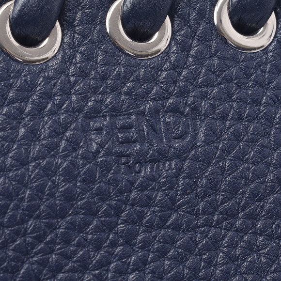 Fendi Flat Bag Blue Navy Pouch Calf Clutch - Picture 6 of 12